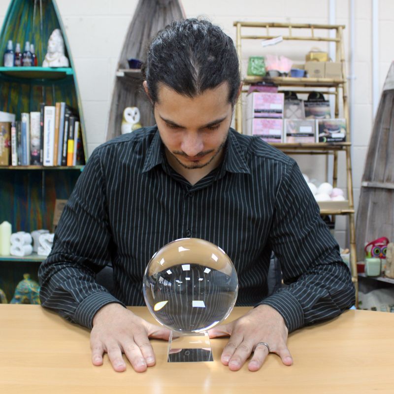 Boule de Cristal sur Socle 150mm