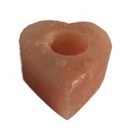 Bougeoirs en cristal de Sel de l’Himalaya - Petit Coeur