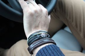 Set de Bracelet pour Homme - Vert & Naturel (assortis)