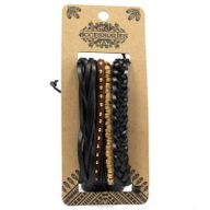 Set de Bracelet pour Homme - Noir (assortis)