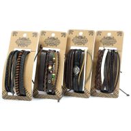 Set de Bracelet pour Homme - Sombre (assortis)