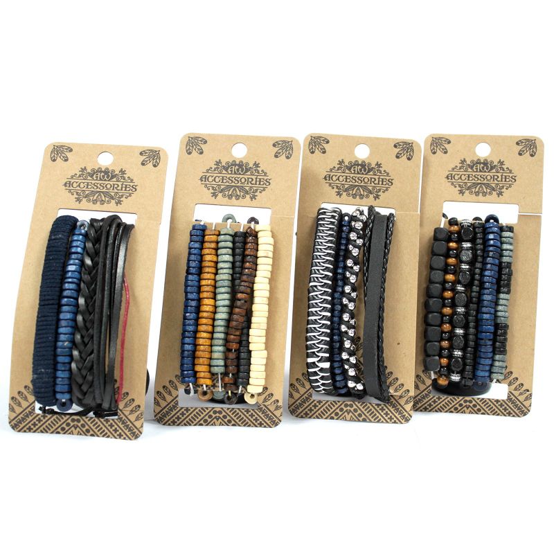 Set de Bracelet pour Homme - Bleu (assortis)