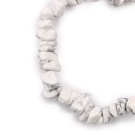 Bracelet en  Éclat de Pierre - Jaspe Blanc