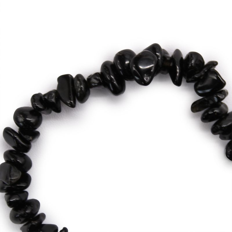 Bracelet en  Éclat de Pierre - Agate Noire