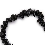 Bracelet en  Éclat de Pierre - Agate Noire