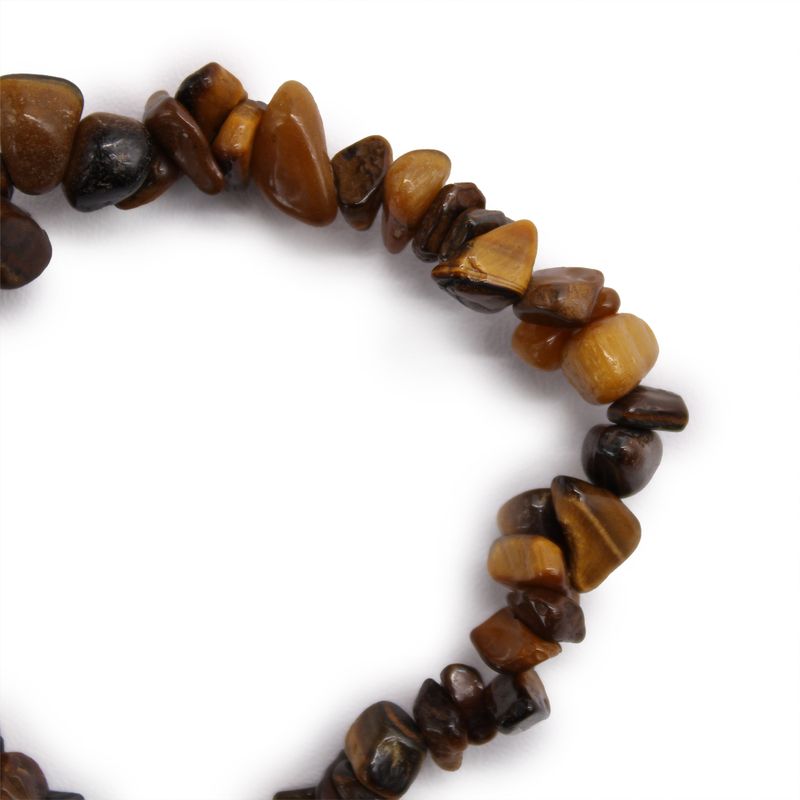 Bracelet en Éclat de Pierre - Oeil du Tigre