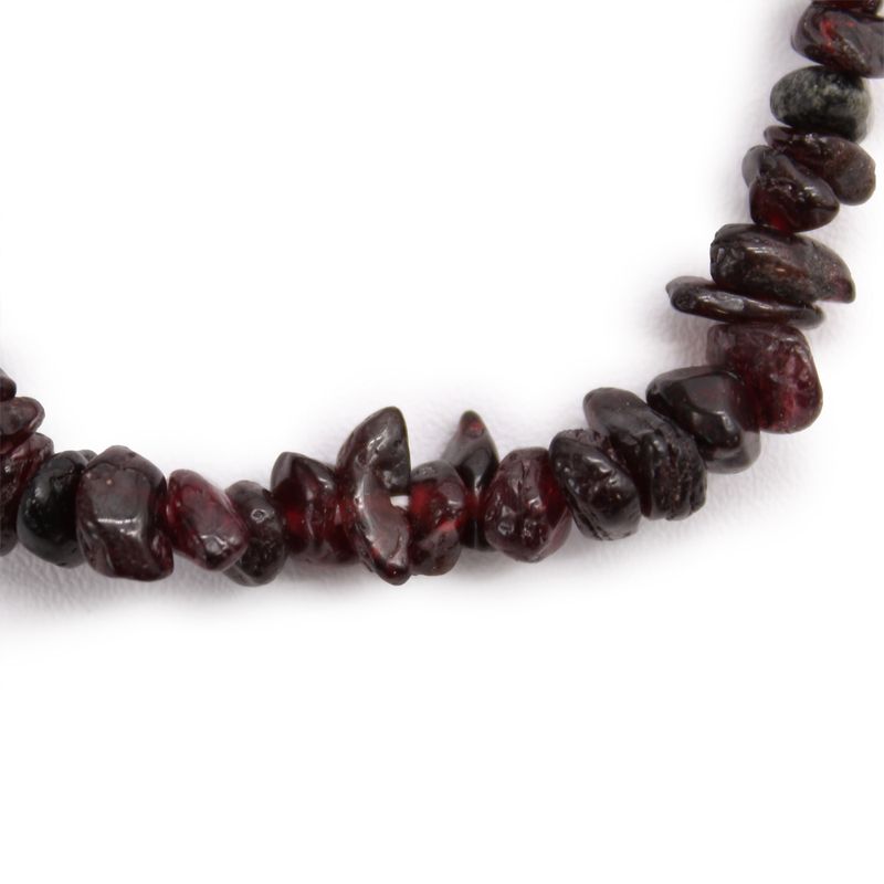 Bracelet en  Éclat de Pierre - Grenat Sanguine