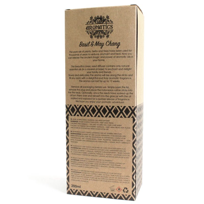 Diffuseur à Rotin - Basilic & Maychang