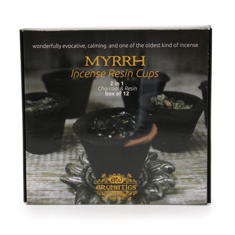 Boite de 12 Coupelles Résine - Myrrhe