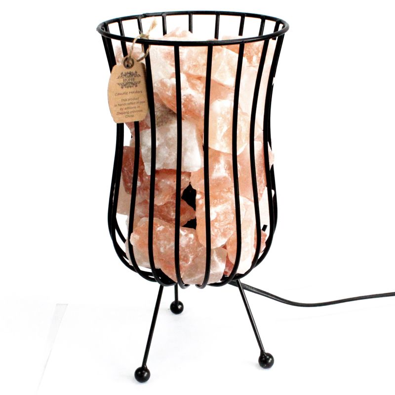 Lampe Support Haut Unique – SANS Cristaux de Sel – avec Ampoule et Câble