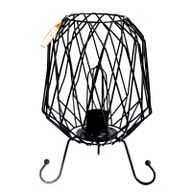 Lampe Support Cage Métal Unique – SANS Cristaux de Sel – avec Câble et Ampoule