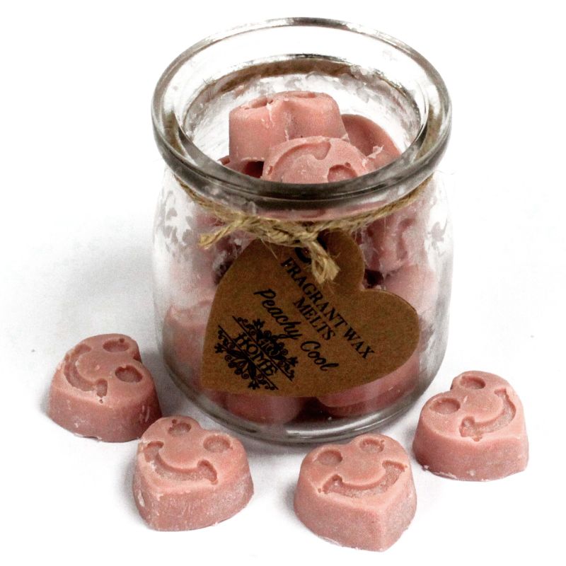 Bouteilles de cire de soja - pêche