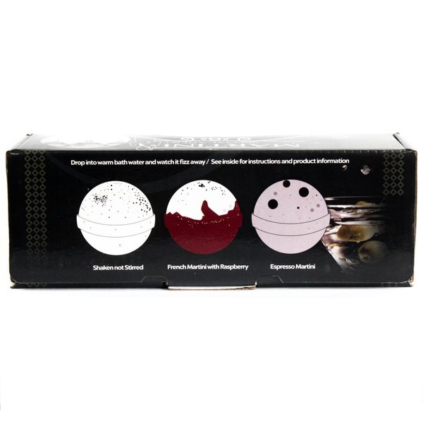 Boite de 3 Bombes de Bain Martini