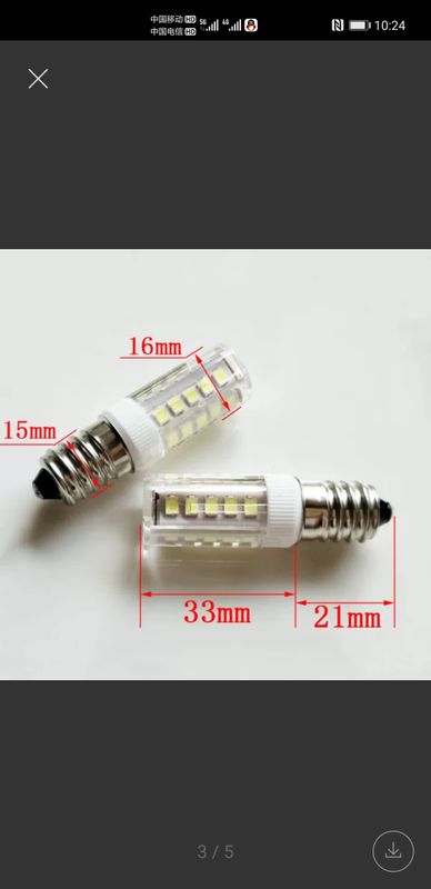 220-240V3W E14 LED Ampoule Lampe de Sel