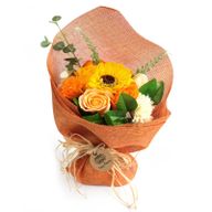 Bouquet de fleurs de savon- Orange