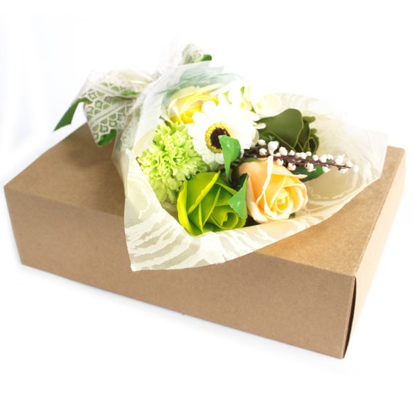 Bouquet de Savon Main et Boîte -Vert