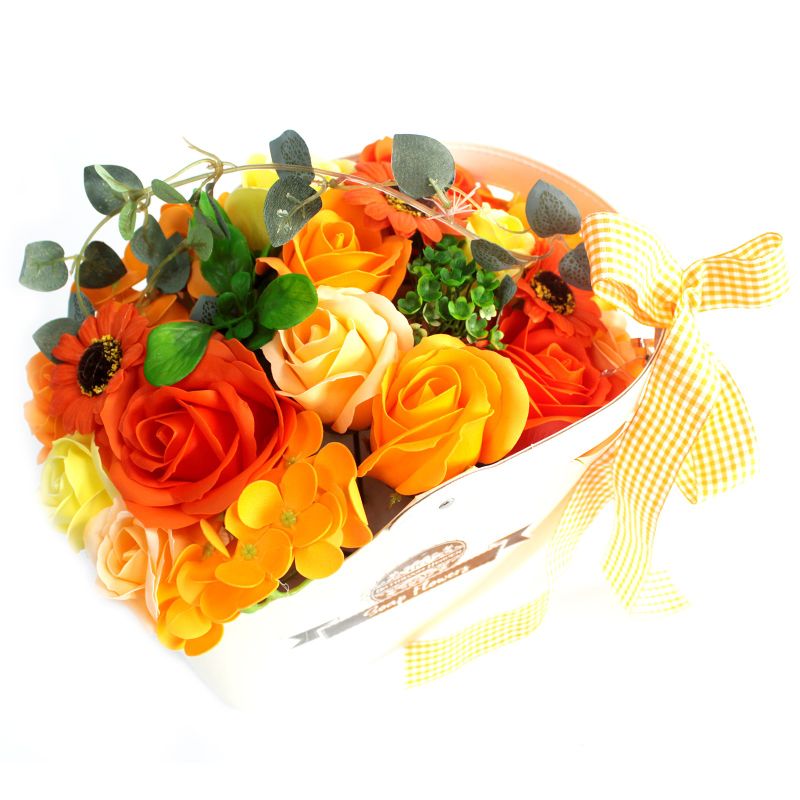 Bouquet de Savon et Panier- Orange