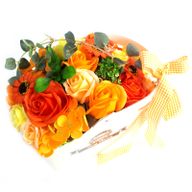 Bouquet de Savon et Panier- Orange