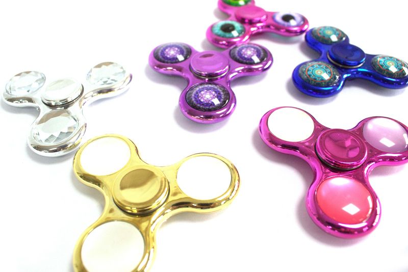 Fidget Spinner en métal – Violet & Roses