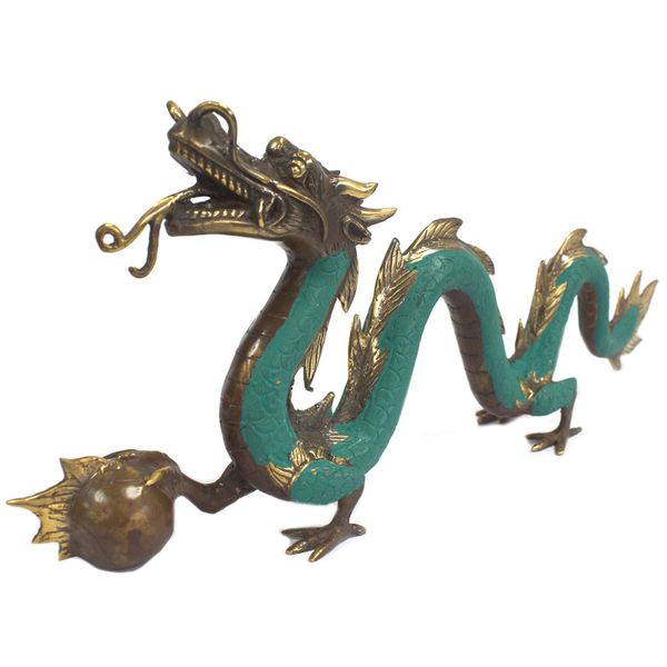 Fengshui - Grand Dragon avec Balle - 45cm