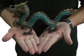 Fengshui - Dragon Moyen avec Balle - 27cm