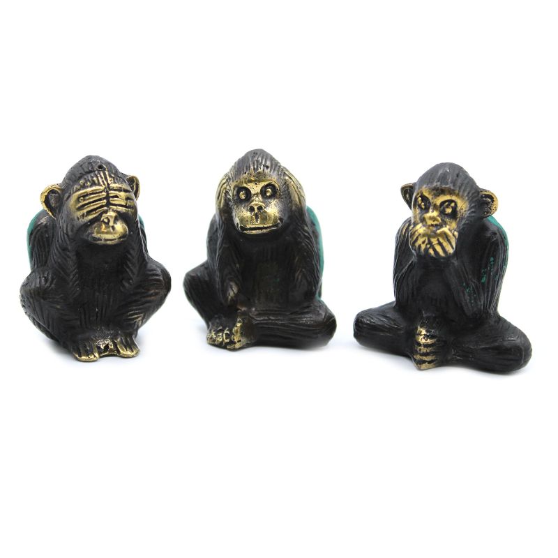 Lot de 3 - See No Evil etc - Singes