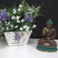 Bouddha Assis Moyen - Main Levée