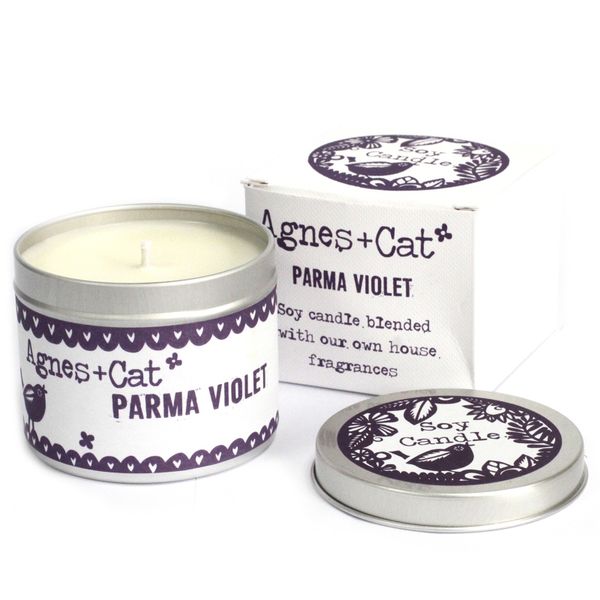 Bougie en Étain - Violette de Parme