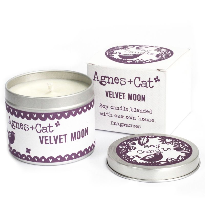 Bougie en Étain - Lune de Velour