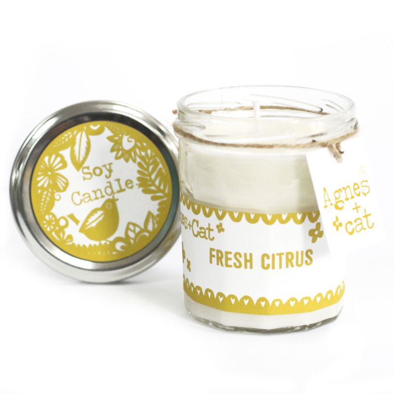 Bougie Pot de Confiture - Agrumes