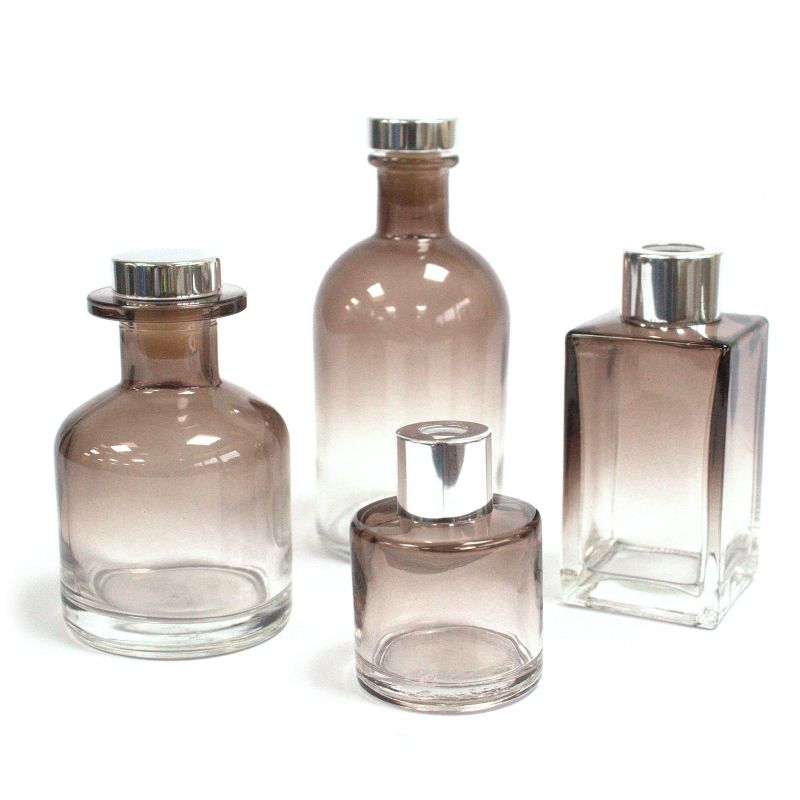 Flacon Diffuseur Rond à Bâtonnets de 50 ml - Charbon