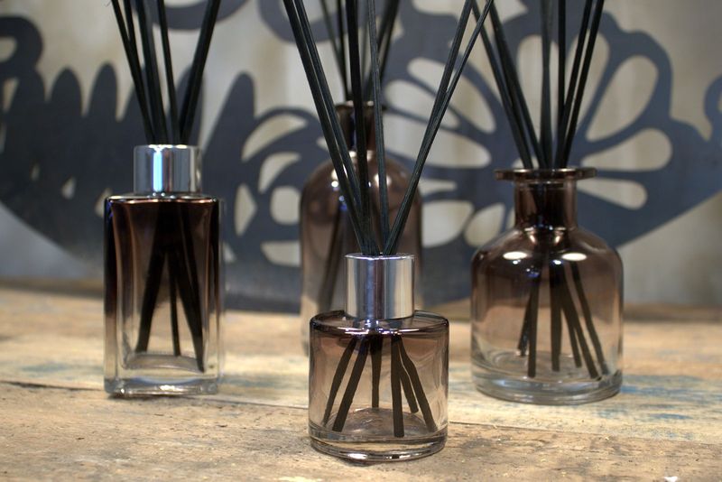Flacon Diffuseur Rond à Bâtonnets de 50 ml - Charbon