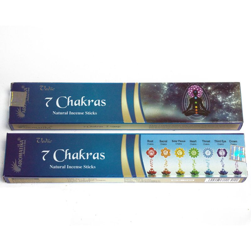 Bâtonnets d'Encens Védique-  7 Chakras