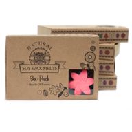 Boîte de 6 Fondants en Cire Soja - Rose Classique
