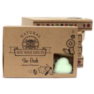 Boîte de 6 Fondants en Cire Soja -  Bois de Santal Foncé