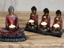 Bouddha Antique - Bougeoir 3 Bouddhas