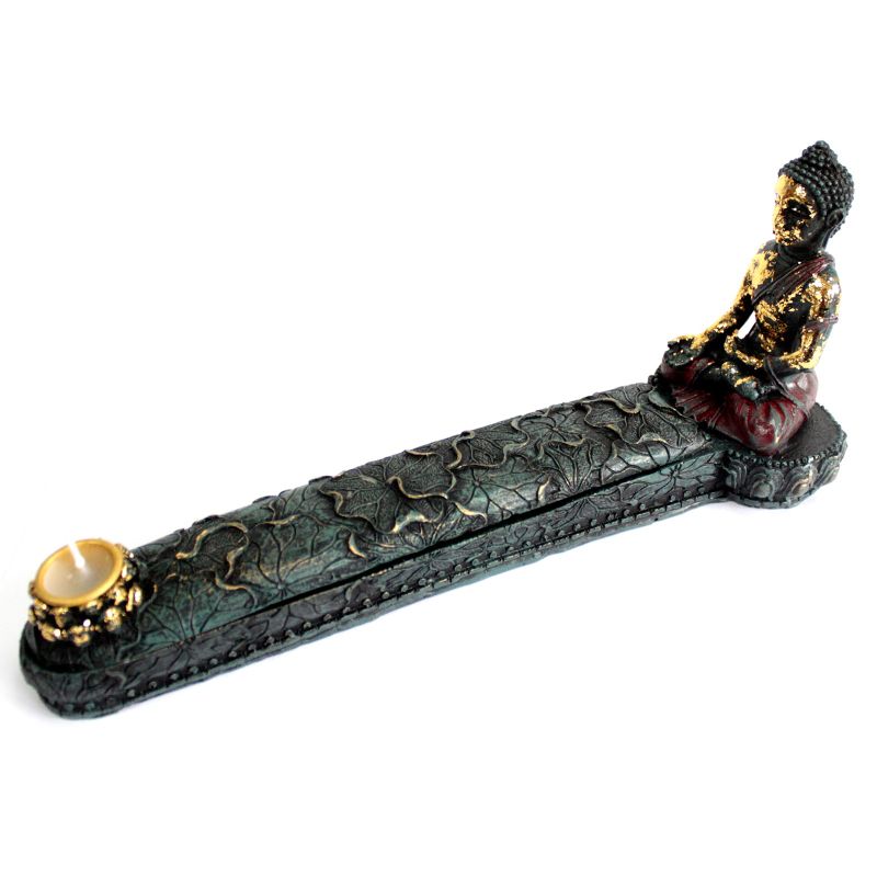 Bouddha Antique - Brûleur Encens & Boîte