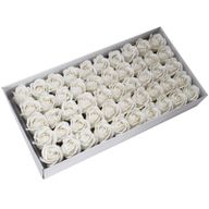 Roses de Savon  pour Bouquet- Medium/Blanc