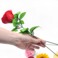 Roses de Savon  pour Bouquet- Medium/Noir