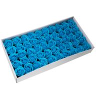 Roses de Savon  pour Bouquet- Medium/Bleu Ciel