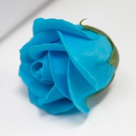 Roses de Savon  pour Bouquet- Medium/Bleu Ciel