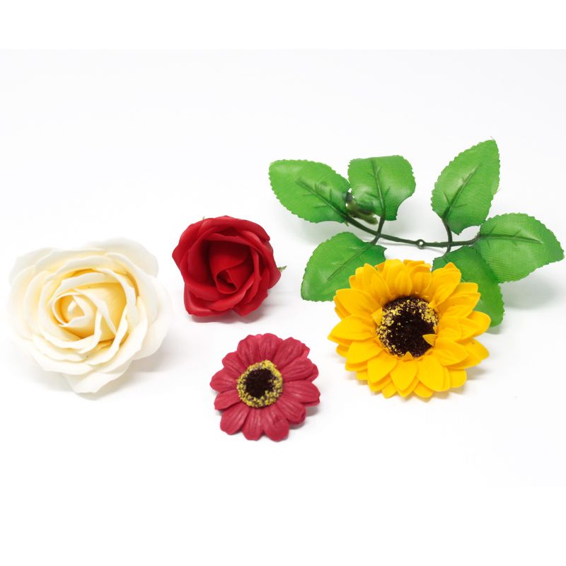 Roses de Savon  pour Bouquet- Medium/Noir