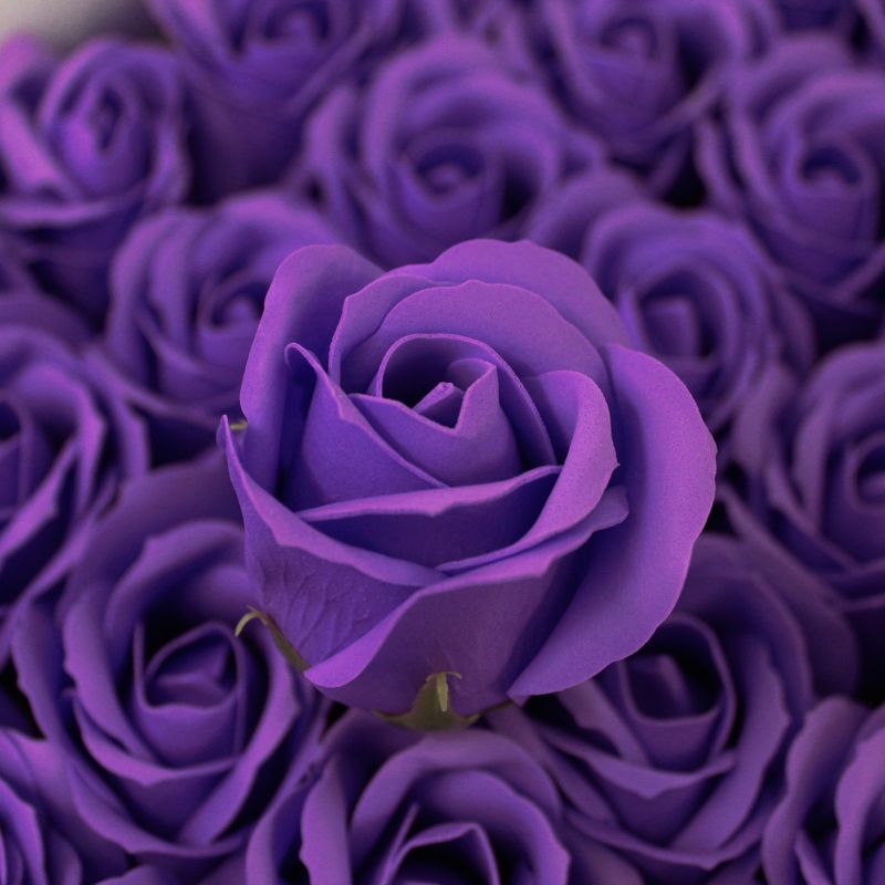 Roses de Savon pour Bouquet- M/Améthyste