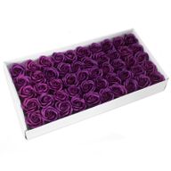 Roses de Savon  pour Bouquet- M/Aubergine