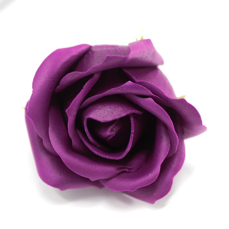 Roses de Savon  pour Bouquet- M/Aubergine