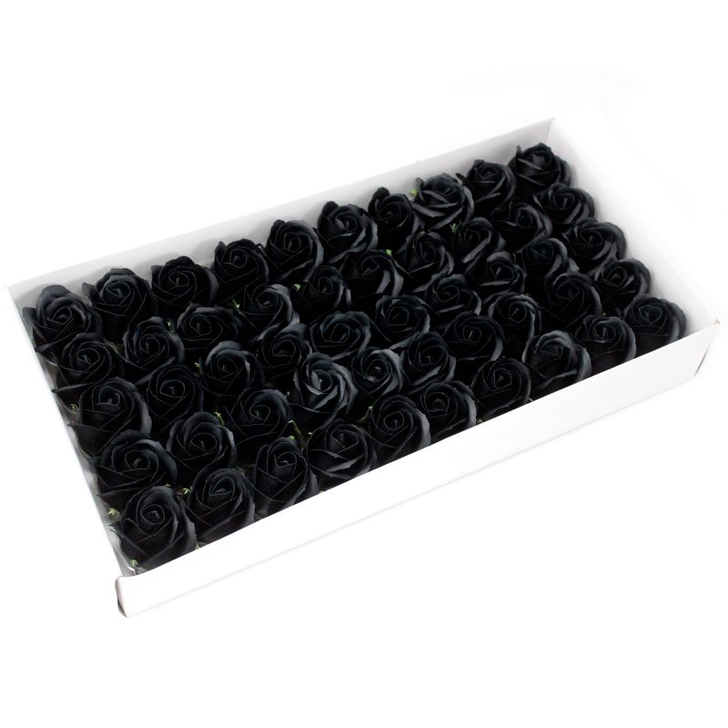 Roses de Savon  pour Bouquet- Medium/Noir