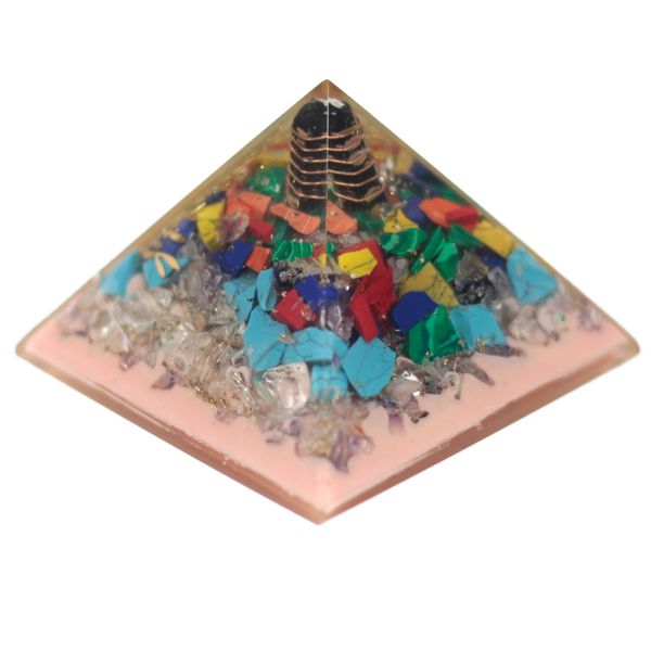 Grande Pyramide Orgonite 70mm - Arbre