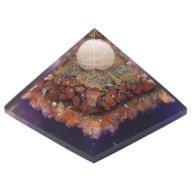 Grande Pyramide  Orgonite 80mm - Paon