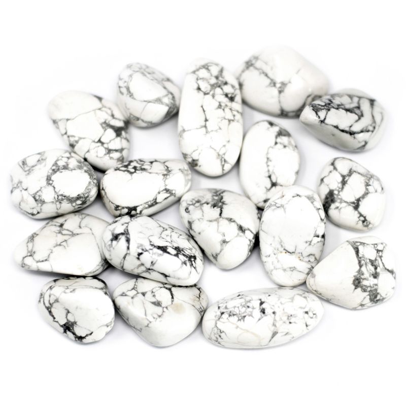 Gemmes d'Afrique du Sud - Magnesite  / Howlite Blanche