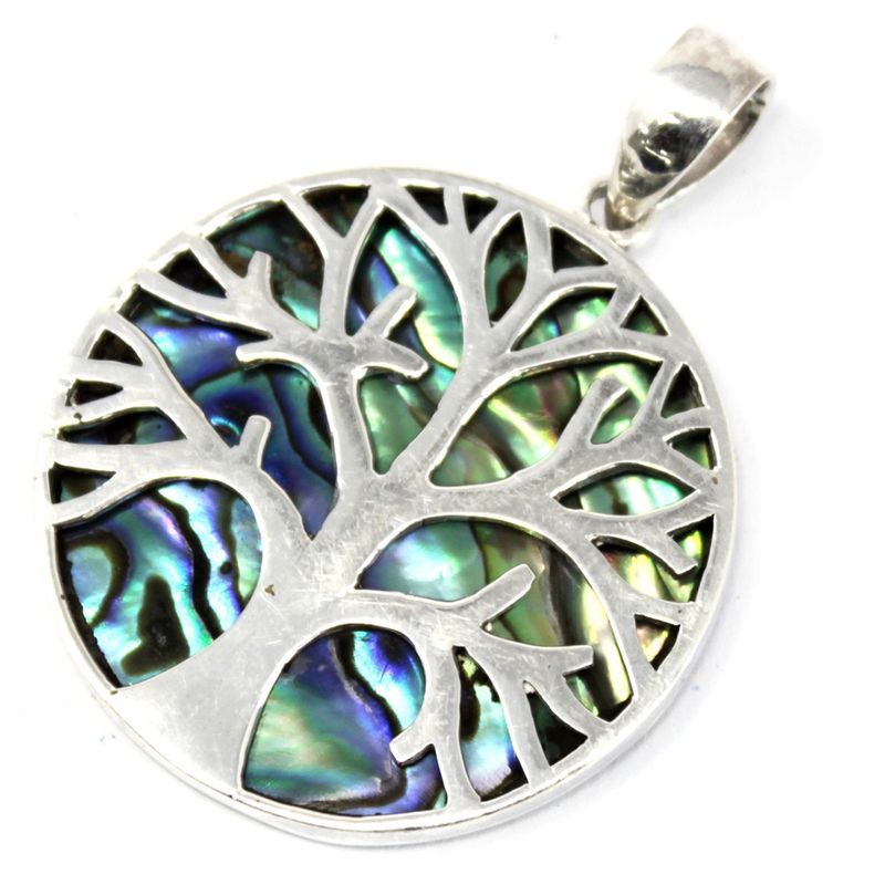 Pendentif Argent Arbre de Vie 30mm - Ormeau